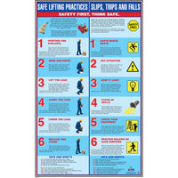 Safe Lifting and Slips, Trips & Falls Poster
