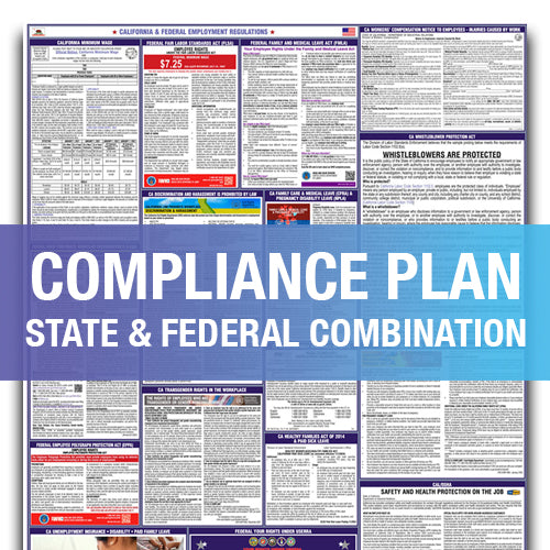 California & Federal Combination All in one Poster 
