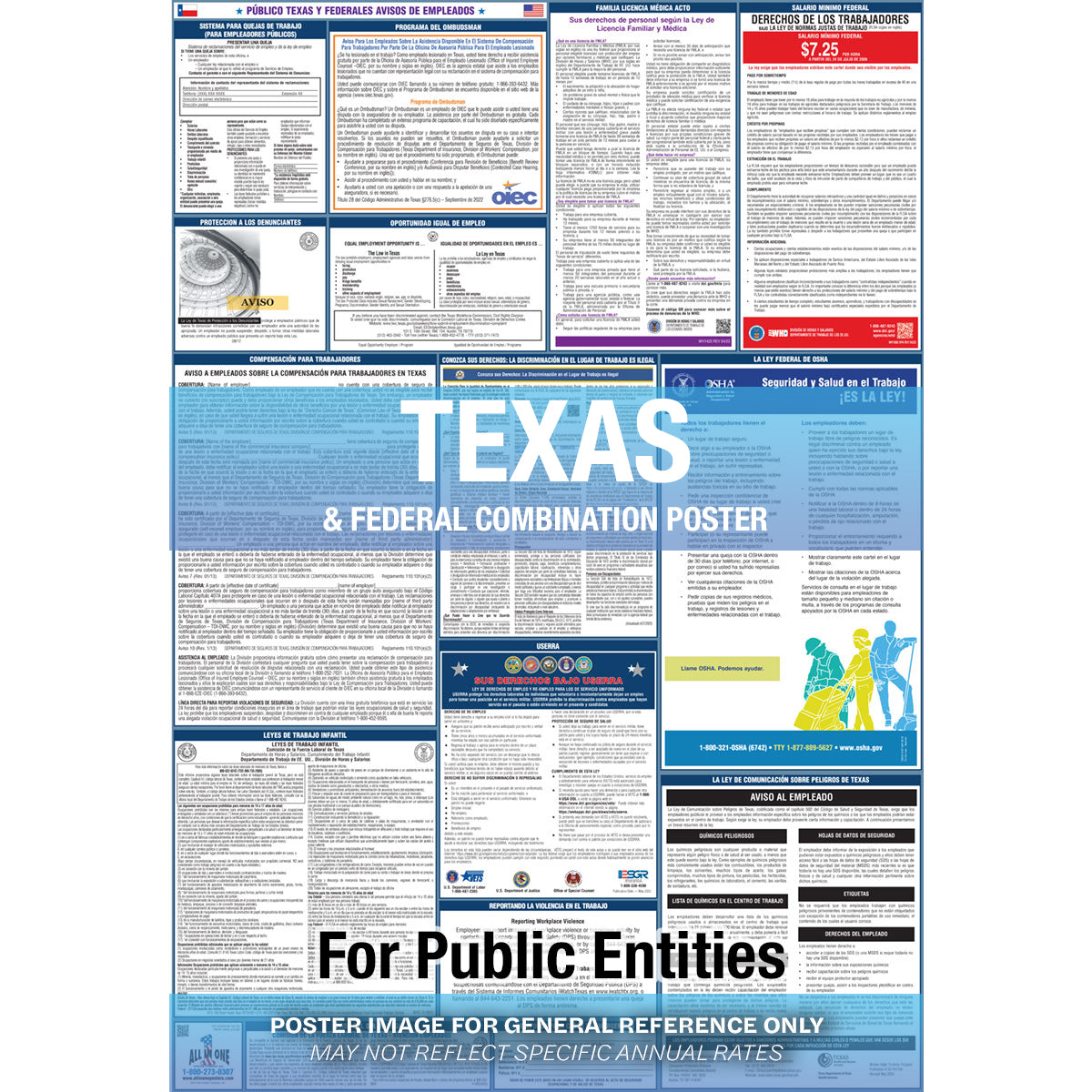 2026 Texas & Federal Combination Public Entities Poster