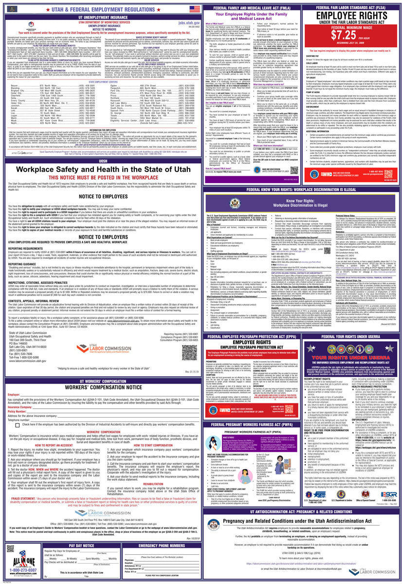 2026 Utah & Federal Combination Poster