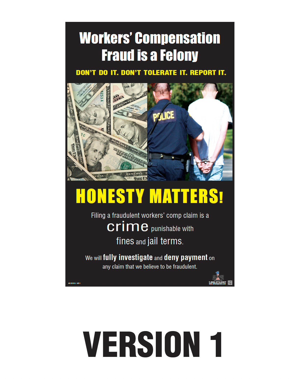 Fraud Prevention Poster - 11x17