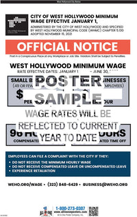 2026 West Hollywood Minimum Wage