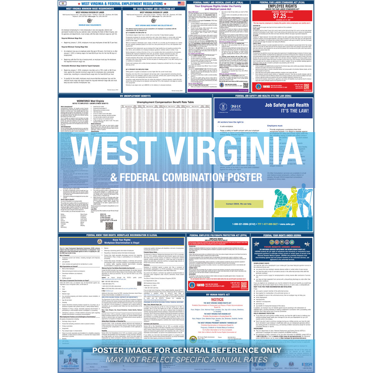 2026 West Virginia & Federal Combination Private Business & Organizations Poster