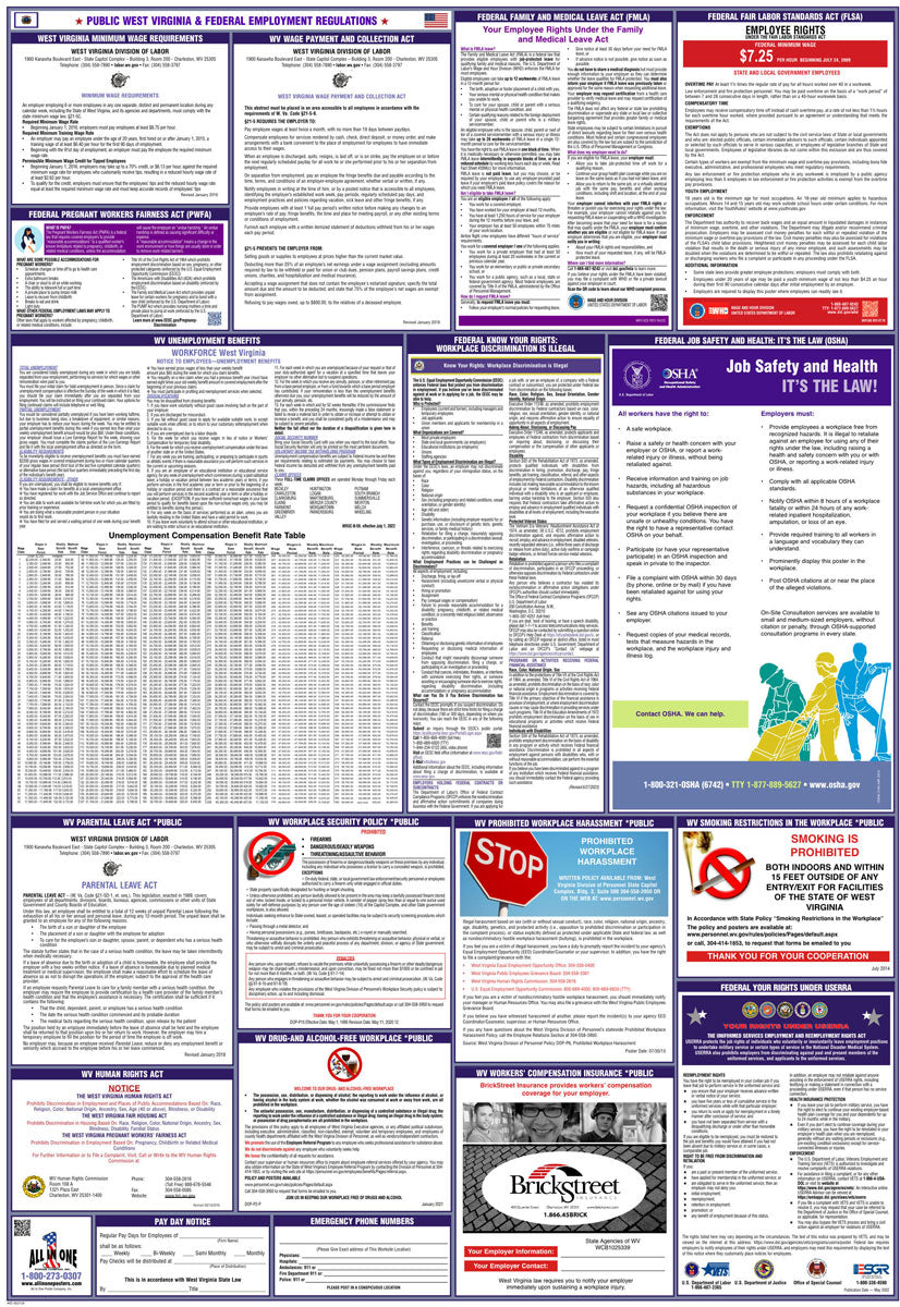 2026 West Virginia & Federal Combination Public Entities Poster