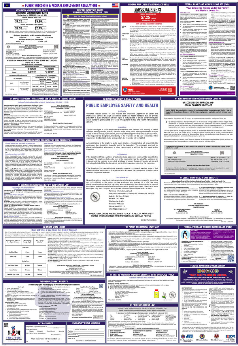 2026 Wisconsin & Federal Combination Public Entities Poster