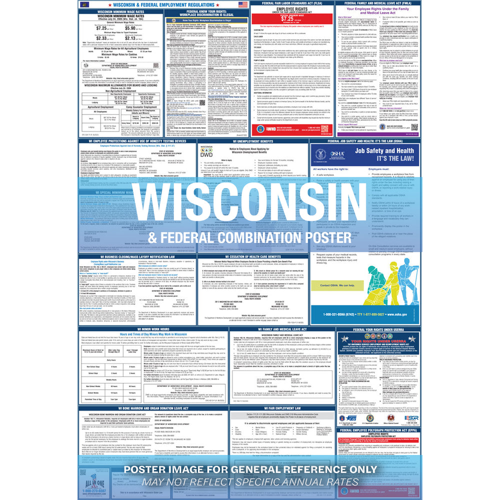 Wisconsin Workcomp Posting Wisconsin Compliance Posters – All In One Posters