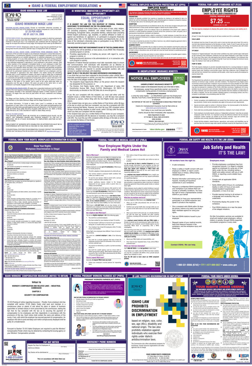 2026 Idaho & Federal Combination Poster