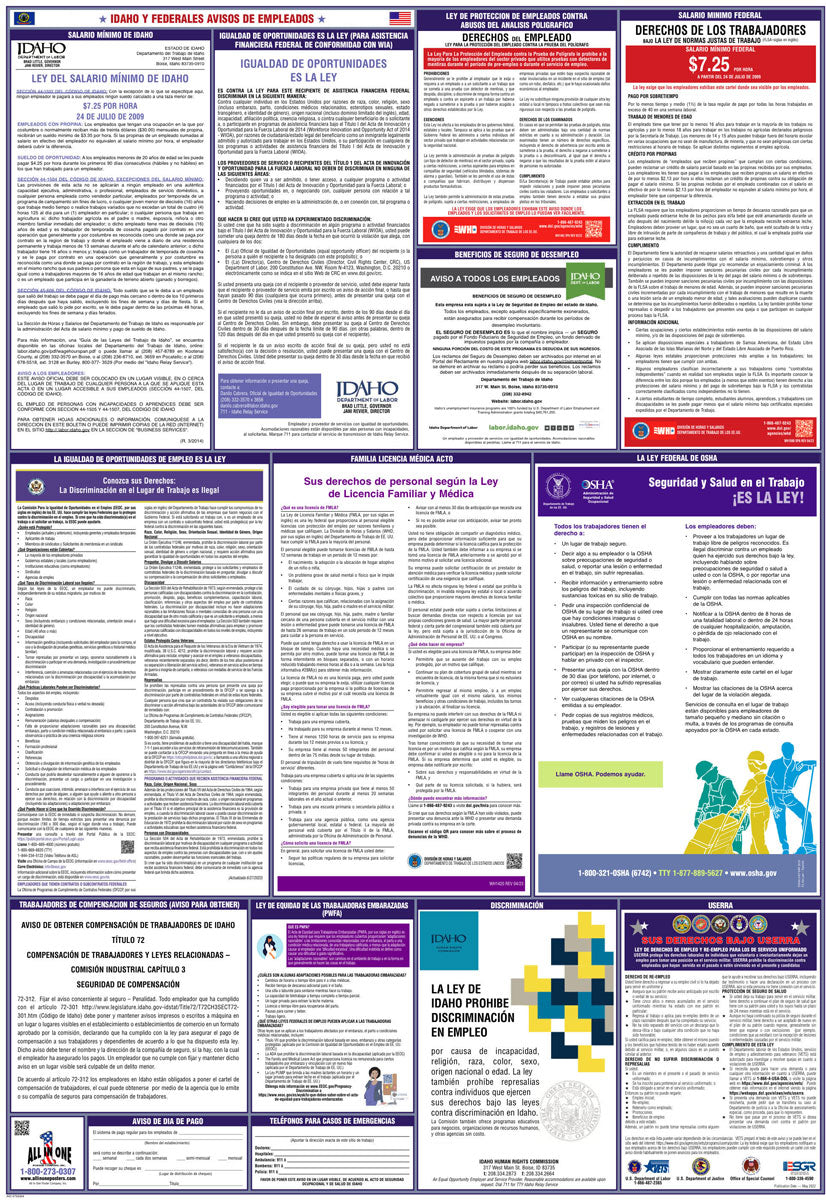 2026 Idaho & Federal Combination Poster