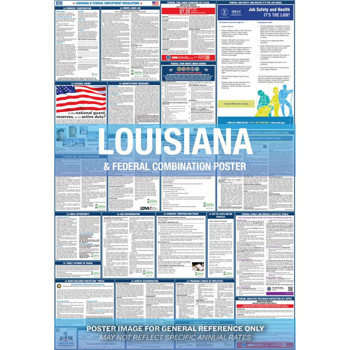 2026 Louisiana & Federal Combination Poster