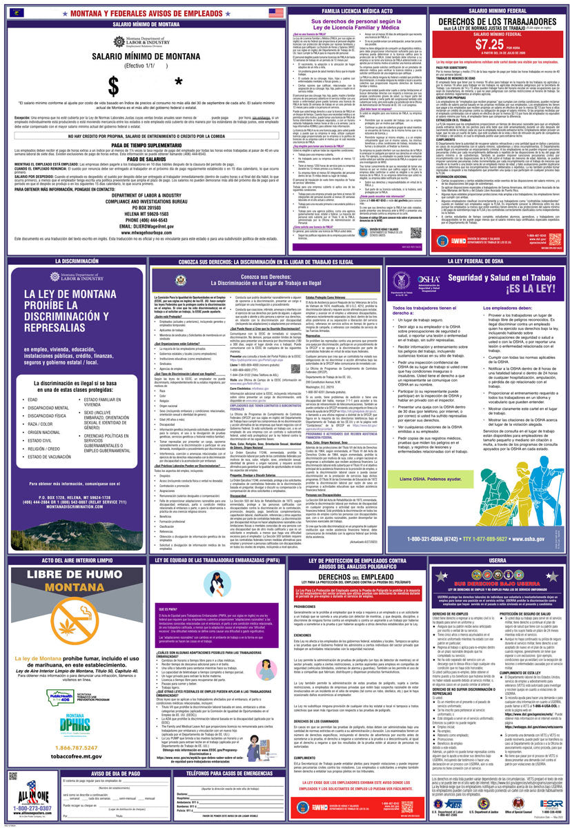 2026 Montana & Federal Combination Poster